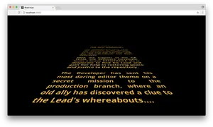 Star Wars Style Scrolling Text Editor Theme PNG Image