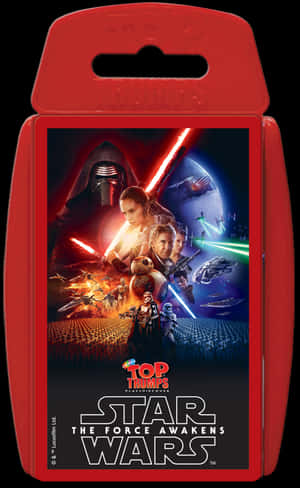 Star Wars The Force Awakens Top Trumps Card Game Pack PNG image with transparent background