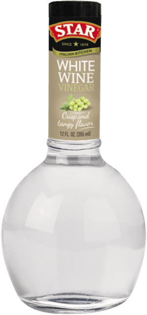 Star White Wine Vinegar Bottle PNG