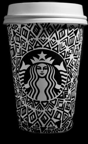 #starbucks #coffee #black #white #doodle #black&white - Starbucks Cup Doodle, HD Png Download PNG image with transparent background