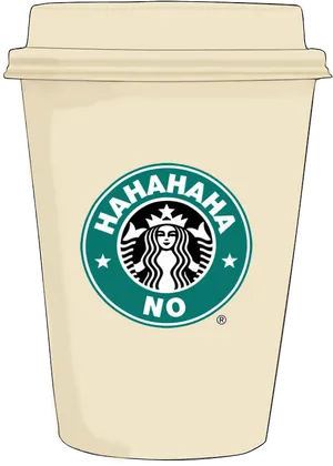 Starbucks Cup With Modified Logo PNG Image