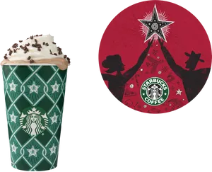 Starbucks Holiday Cupand Logo PNG Image