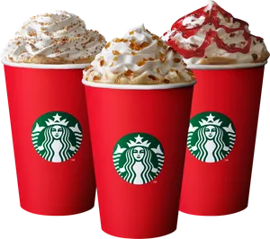 Starbucks Holiday Drinks Collection PNG Image