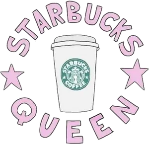 Starbucks Queen Coffee Cup Graphic PNG Image