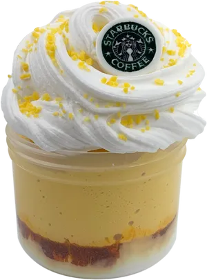 Starbucks Themed Slime Design PNG Image