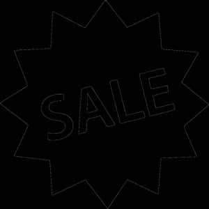 Starburst Sale Sign Graphic PNG