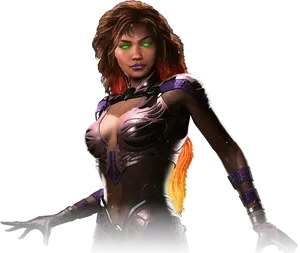 Starfire Heroic Stance PNG Image