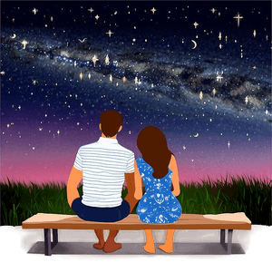 Stargazing Date Night PNG aty PNG with transparent background