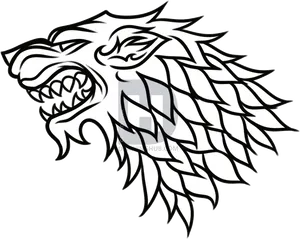 Stark House Sigil Gameof Thrones PNG Image