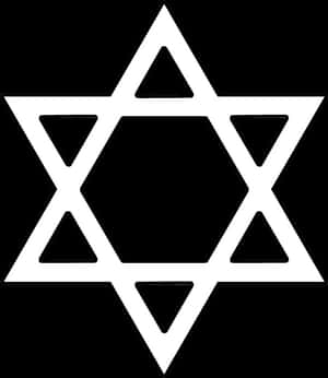 Starof David Symbol Black Background PNG