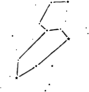 Starry Constellation Sketch PNG Image