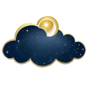 Starry Night Cloud Png Hdt PNG Image