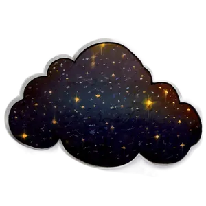 Starry Night Cloud Png Sop PNG Image