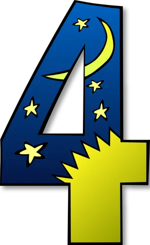 Starry Night Number4 PNG Image