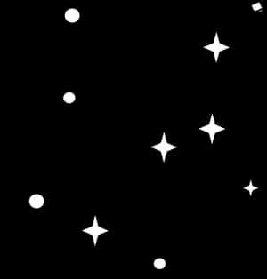 Starry Night Silhouette PNG image with transparent background
