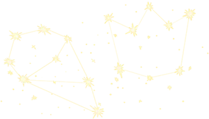 Starry Night Sparkle Constellations PNG Image