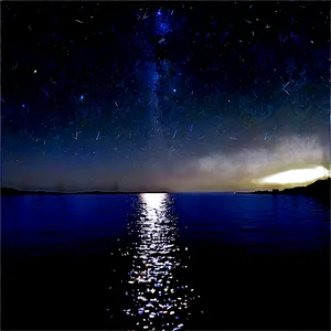 Starry Sky Over Lake Png 06252024 PNG Image