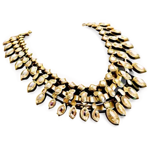 Statement Gold Necklace Png 06122024 PNG Image