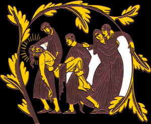 Jesus Christ Disembodied - Eric Gill Illustrations Four Gospels, HD Png Download PNG with transparent background