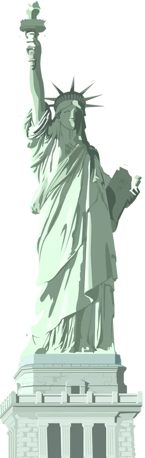 Statueof Liberty Illustration PNG Image