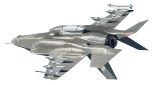 Stealth_ Fighter_ Jet_ In_ Flight PNG Image