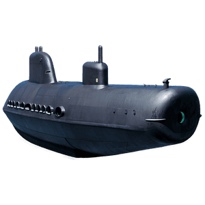 Stealth Military Submarine PNG 05252024 PNG with transparent background