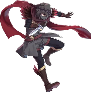 Stealthy Anime Thief Character PNG Image