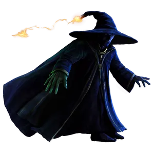 Stealthy Wizard In Shadows Png 06112024 PNG Image