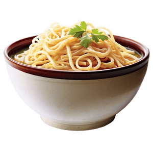 Steaming Bowl of Noodles PNG edj PNG