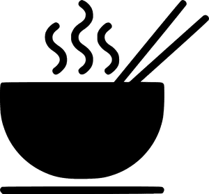 Bowls Png Free - Noodles Bowl Black And White, Transparent Png PNG image with transparent background