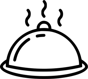 Steaming Cloche Icon PNG Image