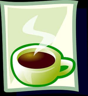 Steaming Coffee Cup Graphic PNG