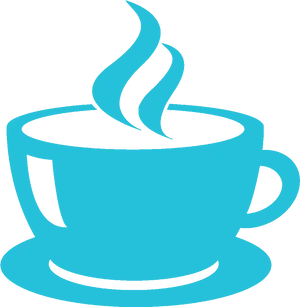 Steaming Coffee Cup Icon PNG Image