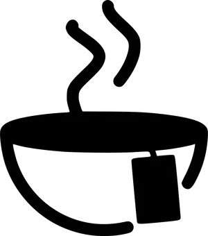 Steaming Coffee Cup Outline PNG Image