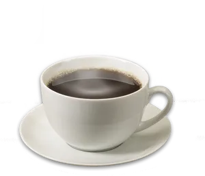 Steaming Coffee Cupon Black Background PNG Image