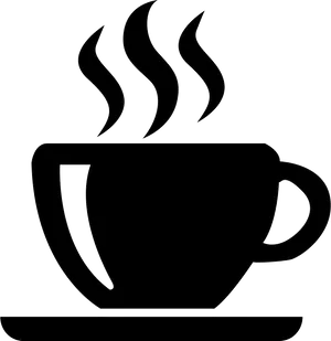 Steaming Coffee Mug Icon PNG Image