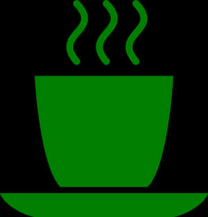 Steaming Green Mug Icon PNG
