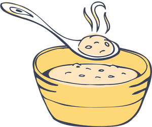 Transparent Bowl Porridge - Bowl Of Porridge Clipart, HD Png Download PNG image with transparent background