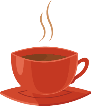 Vector Red Cup Of Coffee Png Download - Vector Tea Cup Png, Transparent Png PNG
