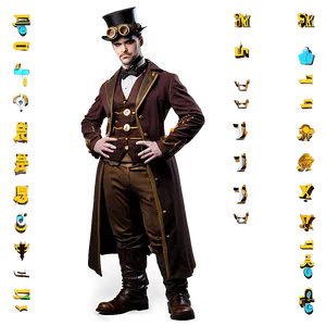 Steampunk Costume Png 06242024 PNG Image