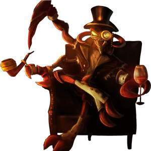 Steampunk Crab Gentleman PNG image with transparent background