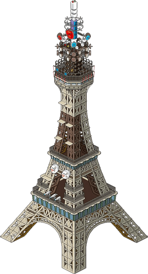 Isometric Art Paris Eiffel Towers - Pixel Art Eiffel Tower, HD Png Download PNG image with transparent background