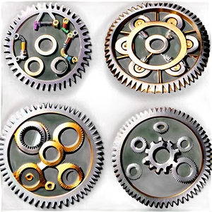 Steampunk Gear Cog Png Dqt80 PNG Image