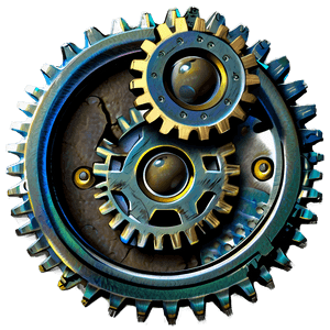 Steampunk Gears PNG 2 PNG