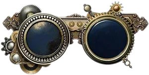 Steampunk Goggles Vintage Accessory PNG Image