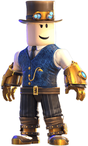 Steampunk Roblox Character PNG image with transparent background