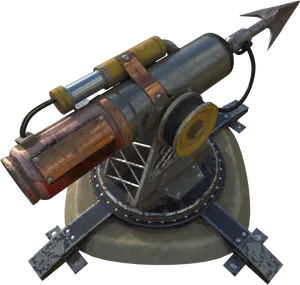 Steampunk Style Cannon.png PNG Image