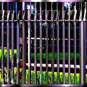 Steel Security Fence Png Ydo PNG Image