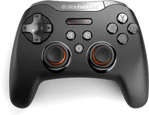 Steel Series Game Controller Black PNG Image