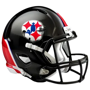 Steelers Helmet With Flag Png Nwy PNG Image